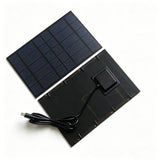 Front and rear of the small solar panel