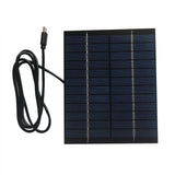 2W mini solar panel front and USB-C lead