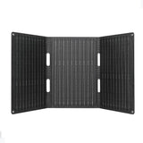 Three-section 30W ETFE foldable solar charger unfolded
