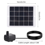 160 × 120mm panel and approximately 1.5m pump cable