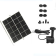 Solar panel, pump and spray attachments