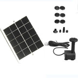 Solar panel, pump and spray attachments