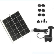 Solar panel, pump and spray attachments