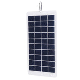Panel suspended from its included carabiner