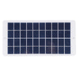 White rectangular panel with polycrystalline cells