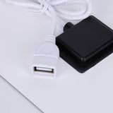 USB-A socket and rear junction housing