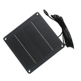 4W 12V panel front with USB-C cable