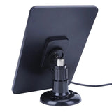 Black panel on its adjustable rear mount