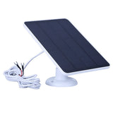 White fork-connector solar panel on adjustable mount