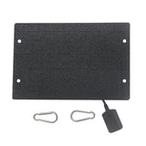Rear of the panel with two carabiners