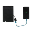 ETFE solar panel connected to a phone by USB cable