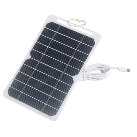 5W panel front and USB-C cable