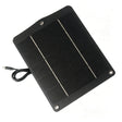 Black 6W monocrystalline panel with attached cable