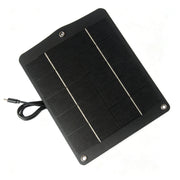 Black 6W monocrystalline panel with attached cable