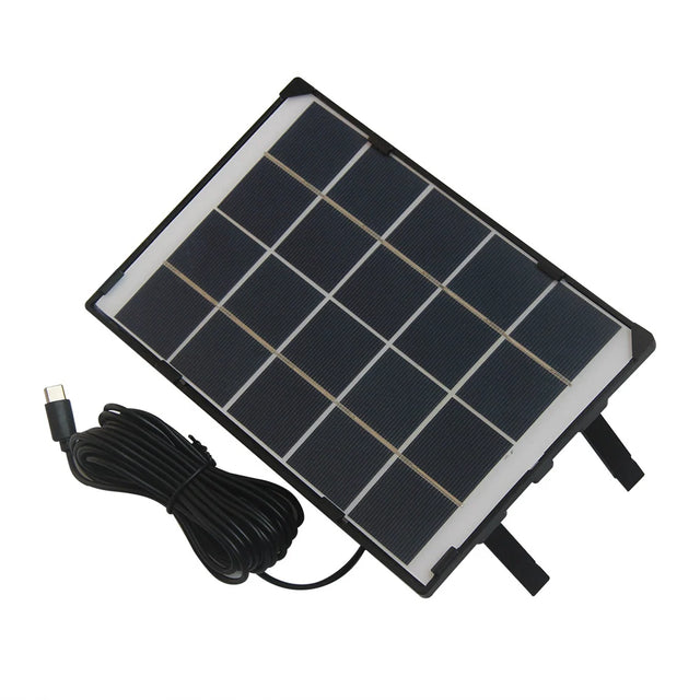 6W camera panel front with USB-C cable