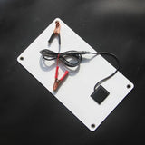Rear panel with battery-clip lead