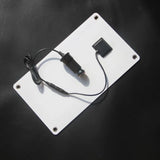 Rear panel and vehicle-plug lead