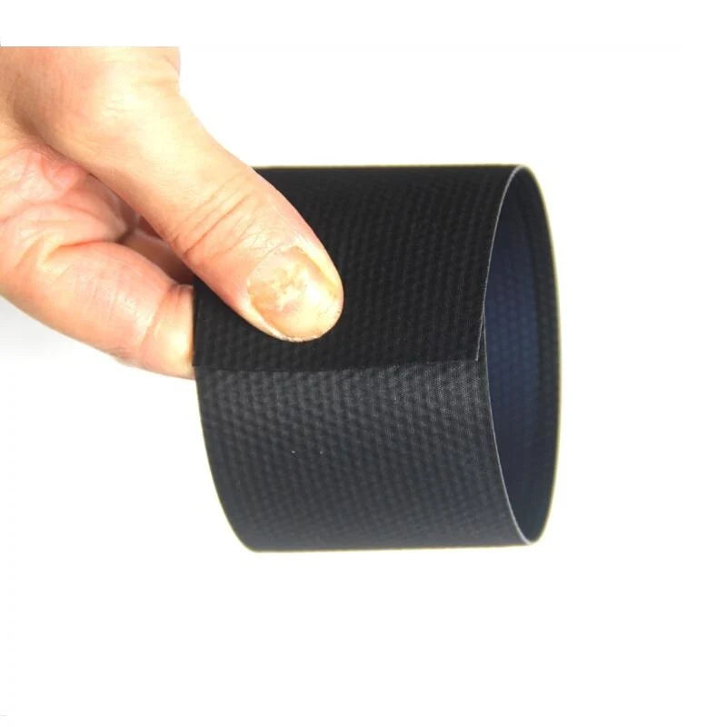 Thin-film module held in a curved form