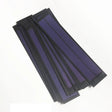 Stacked amorphous solar strip samples; one module per sales unit