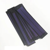 Stacked amorphous solar strip samples; one module per sales unit