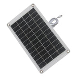 Angled solar panel and USB-C lead