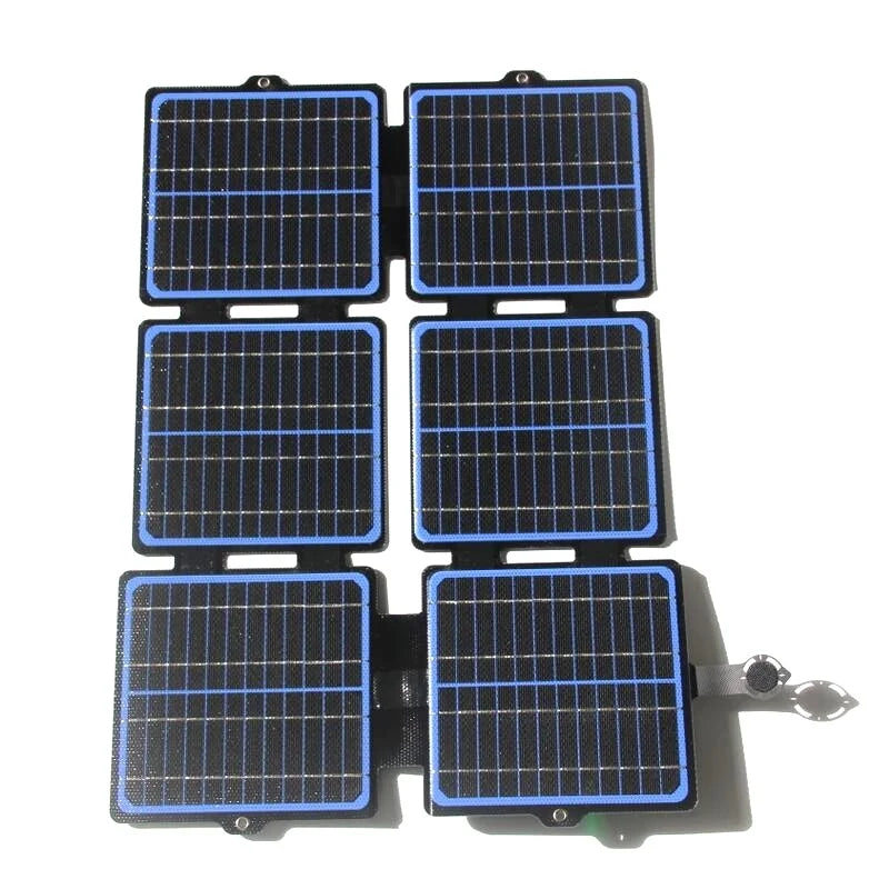 Black 30W six-fold panel opened