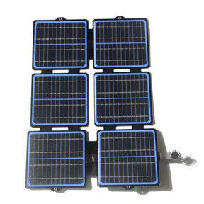 Black 30W six-fold panel opened