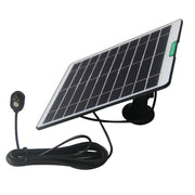 Black 5W three-pin camera solar panel