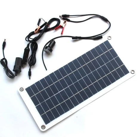 15W solar panel and charging accessories