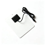 White rear panel and black USB-C cable