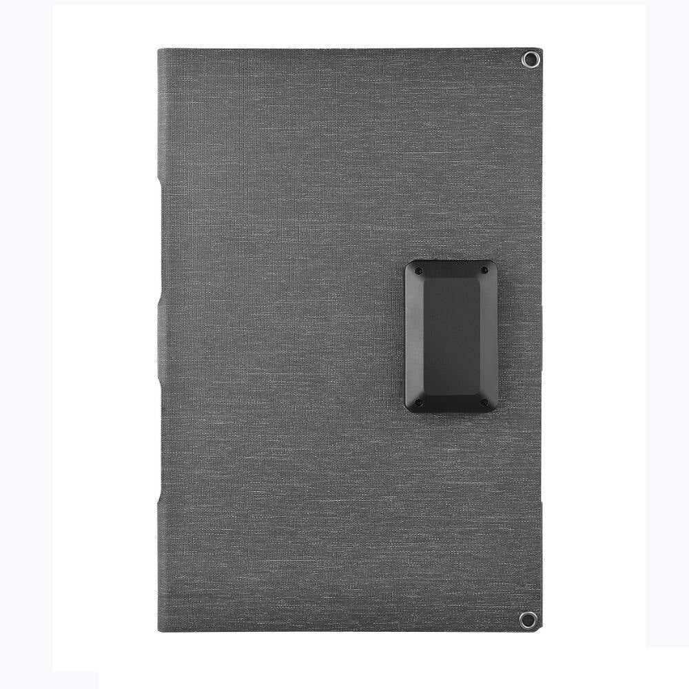 Folded gray panel with output housing