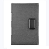 Folded gray panel with output housing