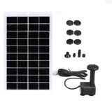 4W solar fountain kit with panel, pump and fittings