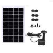 4W solar fountain kit with panel, pump and fittings