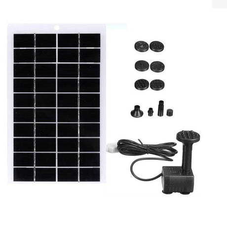 4W solar fountain kit with panel, pump and fittings