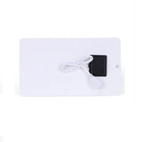 Rear of white panel and USB cable
