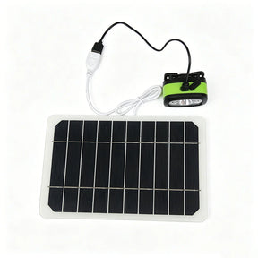 Headlamp connected to the 5W solar panel
