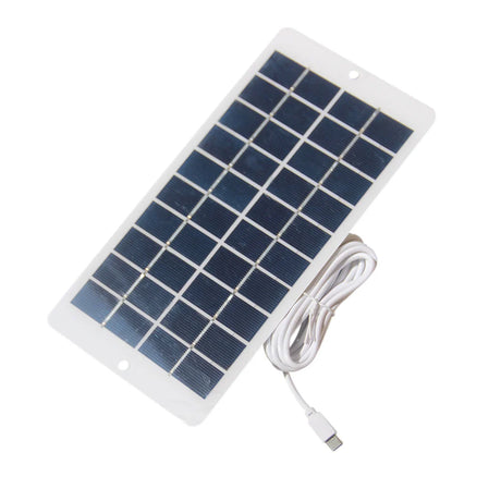 4.5W USB-C solar panel with white cable