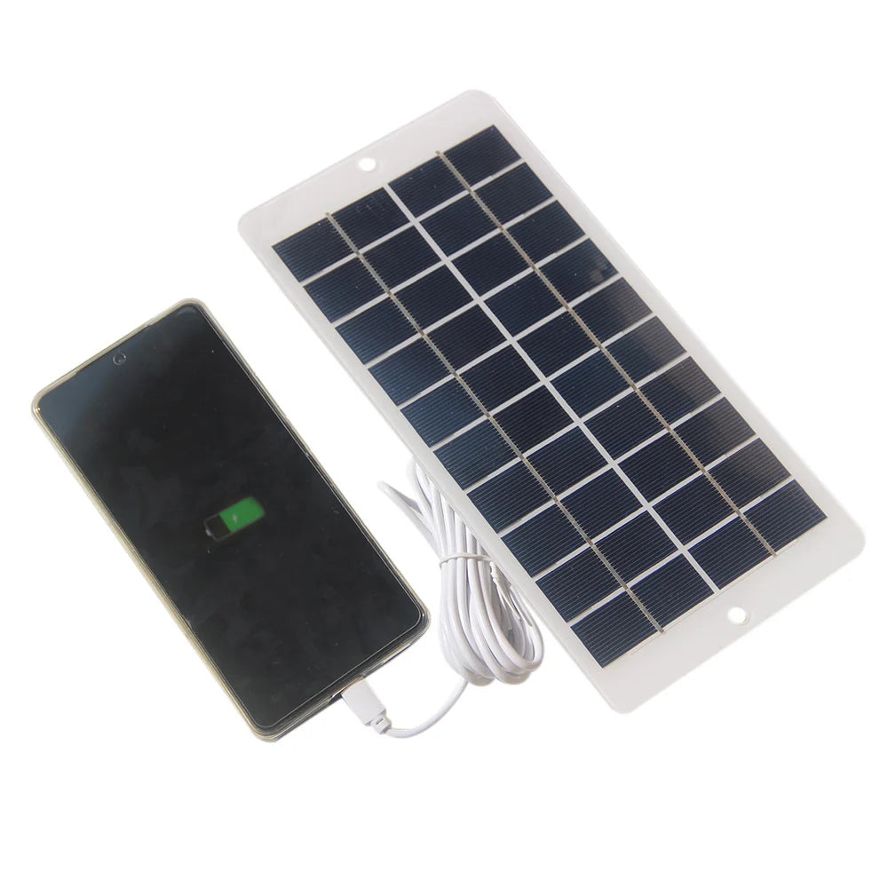 Phone charging example with the solar panel