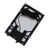 Panel rear with coiled cable