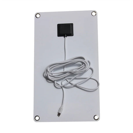 Rear of 10W panel and cable junction box