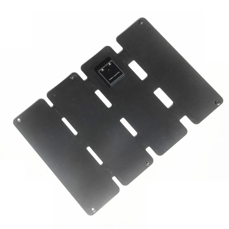 Rear of four-fold charger and USB ports