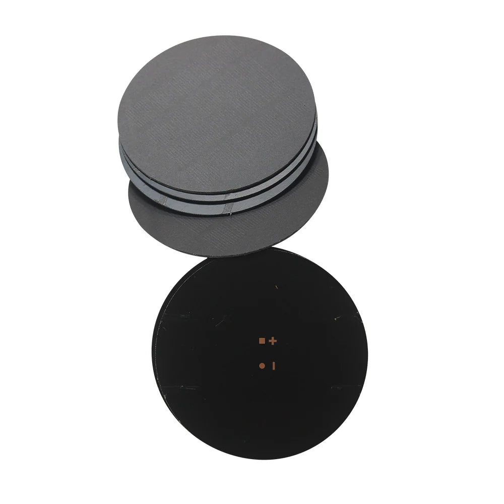 Round panel rear solder pads