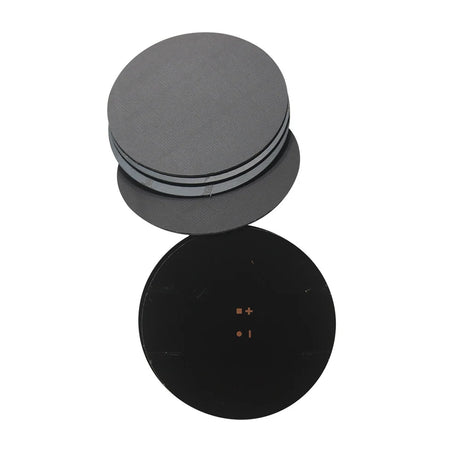 Round panel rear solder pads