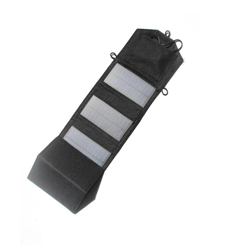 Unfolded six-panel solar charger