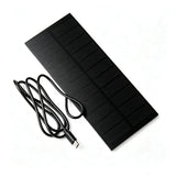 Black solar panel with USB-C connector