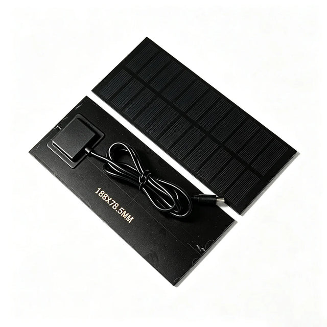 Front and rear views of the 2.5W panel