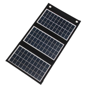 15W three-panel solar charger unfolded