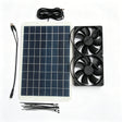 15W panel, two 120mm fans, DC splitter and cable ties