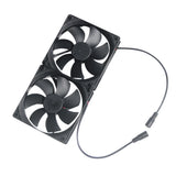 Two 120mm exhaust fans with DC connectors